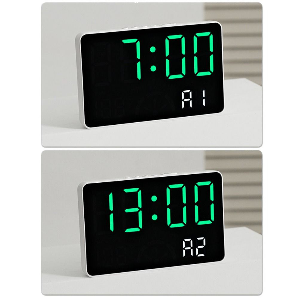 New Wall-mounted Electronic Wall Clock Multi-functional Date Digital LED Clocks Home DST Display Table Clock for Bedroom