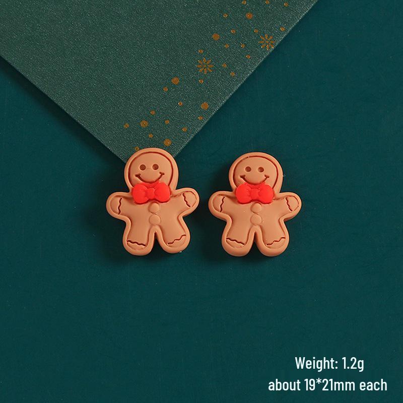 DIY Cartoon Weihnachtsmann & Rentier Harz-Accessoires für Handyhüllen & Haargummis