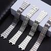 Watchband 21mm 26mm Men Women Full Stainless Steel Bracelet For AP ROYAL OAK 15400 26331 15500 Watch Strap Folding Buckle