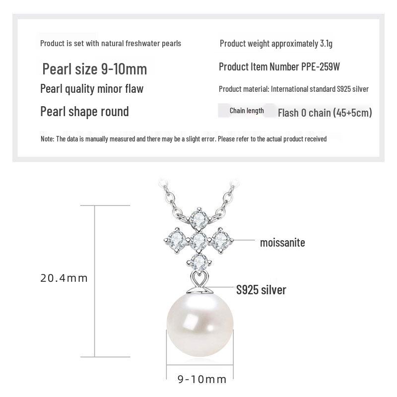 Double Layer Freshwater Pearl Choker Necklace, S925 Sterling Silver, 18k Gold Plated, Gift for Christmas and Qixi