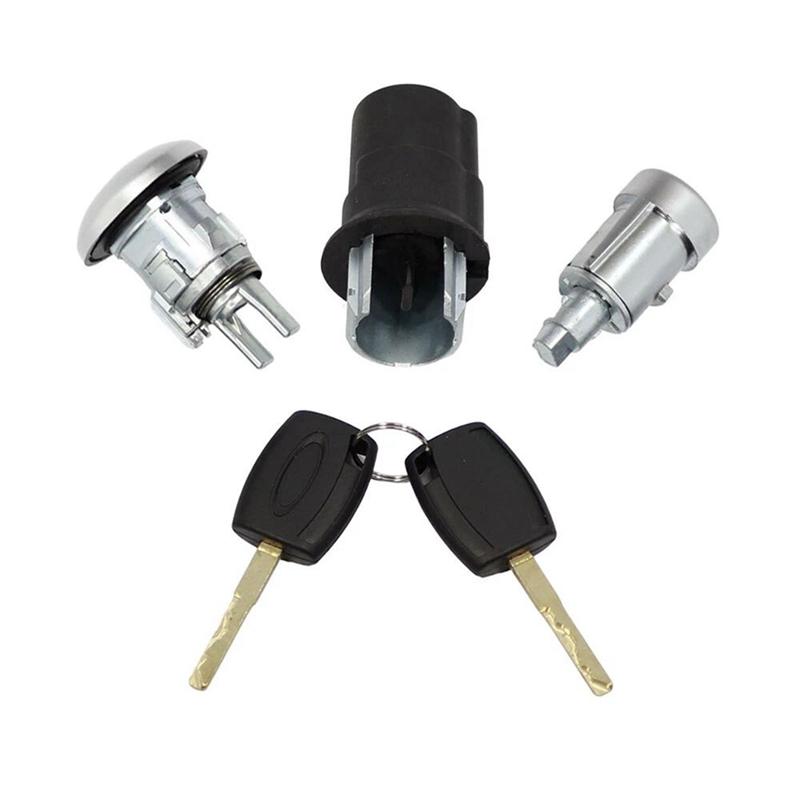 Car Door Bonnet Ignition Lock Cylinder Key Set 2408222 GK31-V22050-GG For Ford Transit MK8 Auto Parts LHD