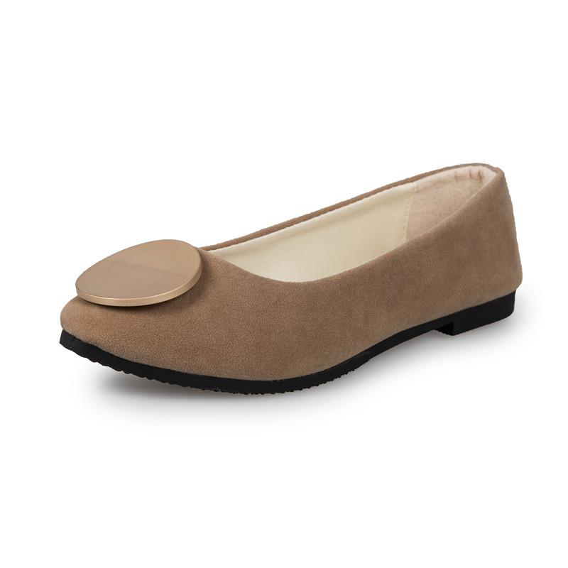 Dámské Dívčí Pevné Velké Velikost Slip On Ploché Mělké Pohodlné Ležérní Single Boty