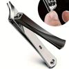 Stainless Steel Large Slanted Edge Nail Clippers: Sharp, Durable Manicure Tool for Ingrown Toenails.