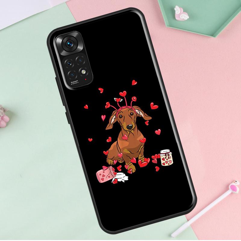 Capa para cachorro Dachshund Doberman para Redmi Note 12 Pro Plus para Redmi Note 10 8 9 11 Pro 12S 11S 10S 9S 9C 10C 12C