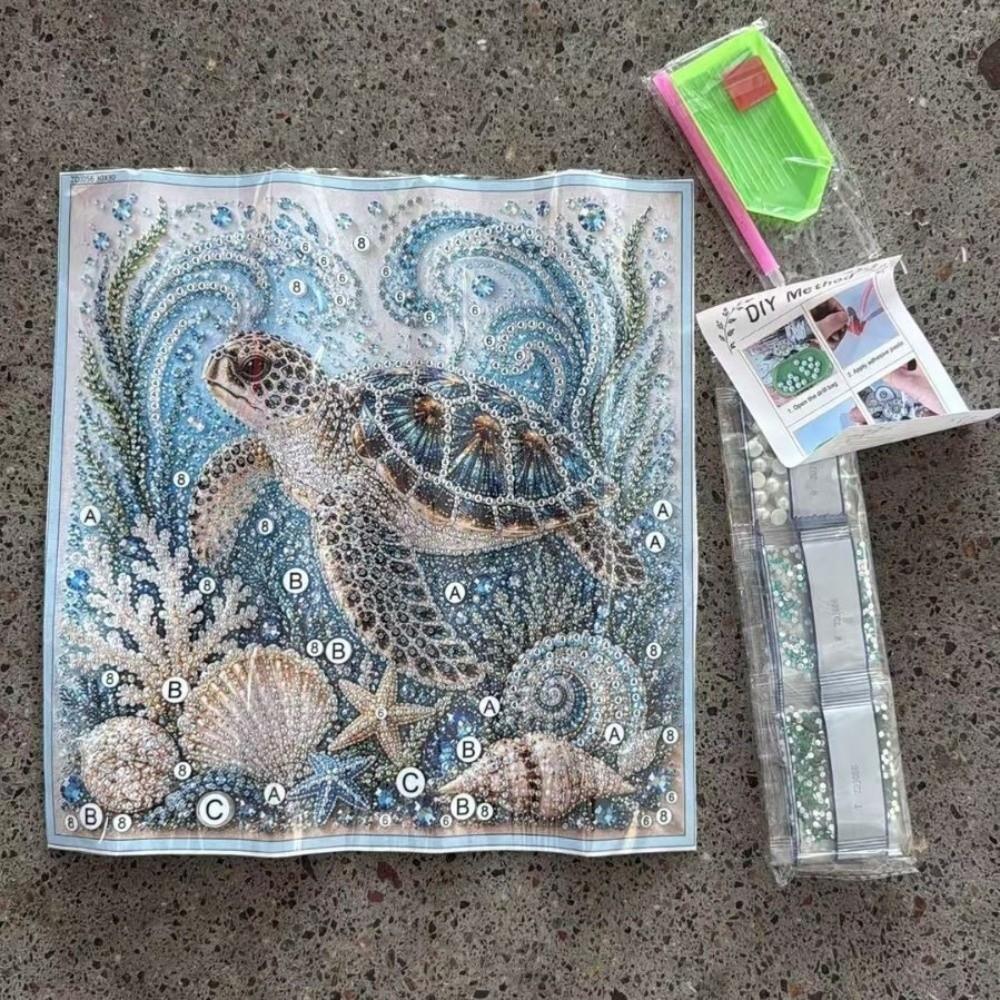 Style Côte Thème Océan Art Perle Kit DIY Océan Scintillant Ensemble d'Art Décoration Murale