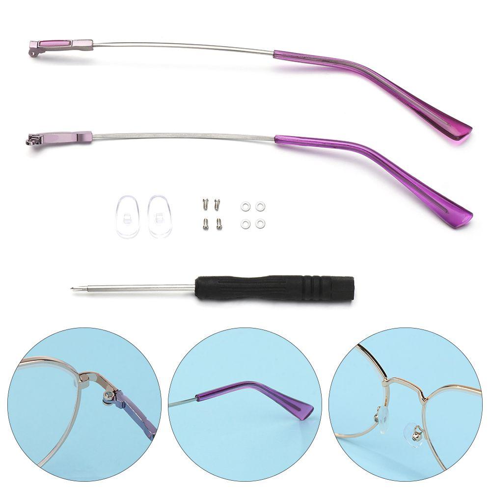 1 Paar Metalen Universeel Reparatiegereedschap Bril Montuur Bril Accessoires Vervangend Pootje Bril Arm