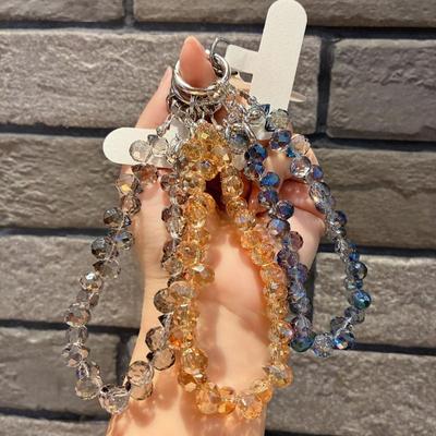 1 Stuk Hand-Gekraalde Polsketting Mobiele Telefoon Lanyard High-End Luxe Korte Waterdruppel Hangkettinkje Handgedragen Hanger
