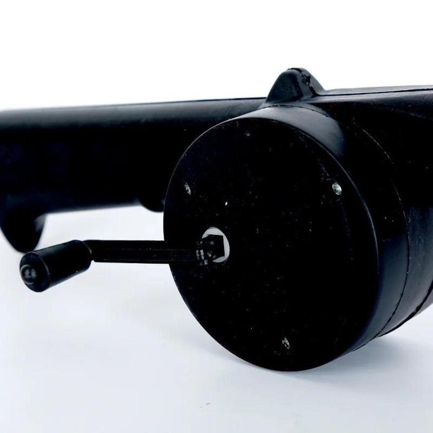 1 Stück Outdoor BBQ Ventilator Handkurbel Gebläse Tragbares BBQ Feuerbalg Werkzeug Picknick Camping Zubehör Outdoor Küche