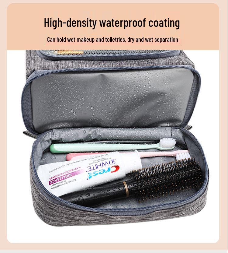 Multifunktionale Reise-Make-up- & Toilettenartikel-Tasche, Nass-/Trocken-Trennung, Großes Fassungsvermögen, Tragbar, Aufhängbar, Mehrfarbige Optionen