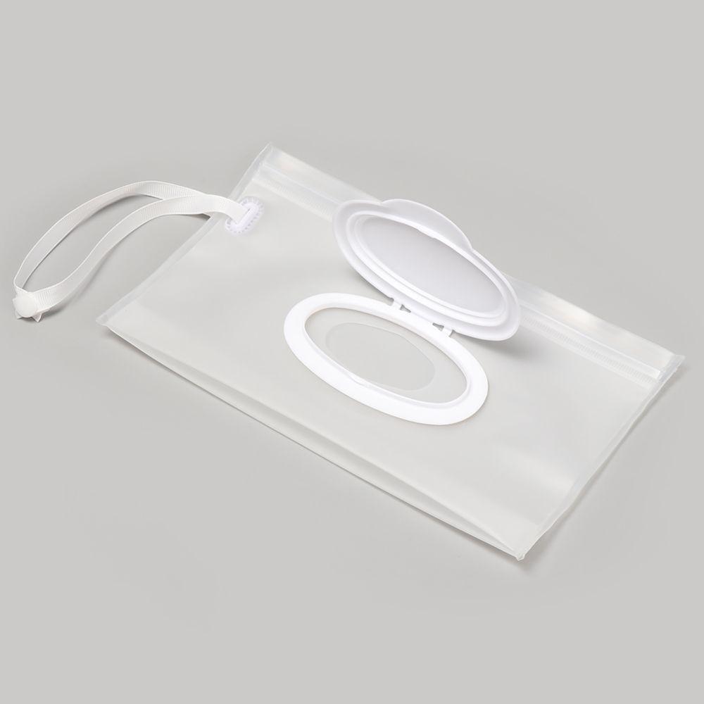 Reusable Cleaning Snap Strap Mask Case Wet Wipes Bag Napkin Storage Pouch Cosmetic Container