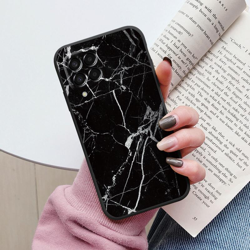 Case For Samsung Galaxy M33 M53 5G Phone Cover Vintage Marble Watercolor Painting Silicone Tpu Funda For Samsung M55 M54 M34 M13