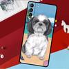 Cartoon Shih Tzu Dog Funda For Samsung Galaxy S26 S25 S24 S21 S22 S20 Ultra S9 S10 Plus S23 FE S25 FE Phone Case