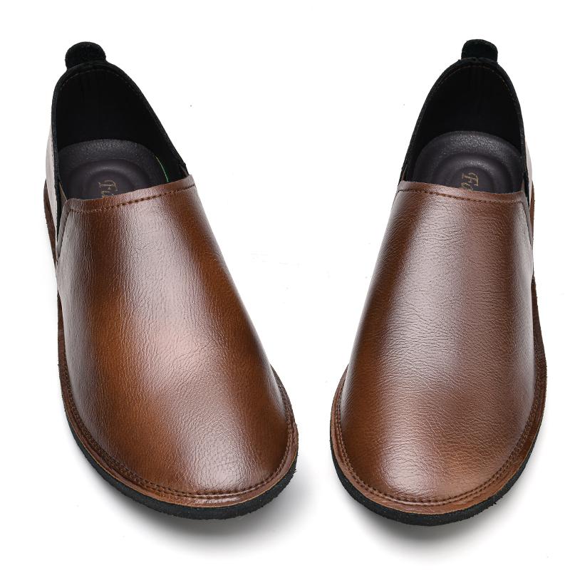 Brand Spring and Autumn Vintage Leather Shoes Classic Business Casual Shoes Minimalist Casual Shoes High Quality Flat Loafers