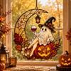 Hanging Halloween Suncatcher 2D Flat Window Hanging Ornament New Acrylic Ghost Pendant  Fall Decor