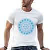 Blue Dot Mandala T-Shirt Summer Casual Tee Shirt