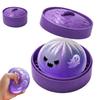 Dumpling Desktop Ornaments 1/2/3Pcs Purple Ghost Squeeze Toy Halloween Steamed Bun Desk Toy Stress Relief Clear Ball Fidget Soft