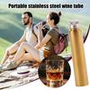 Stainless Steel Hip Flask Portable Polished Tube Liquor Bottle for Outdoor Leak-Proof Pocket Size Wine Accessory for Whiskey Vodka Spirits