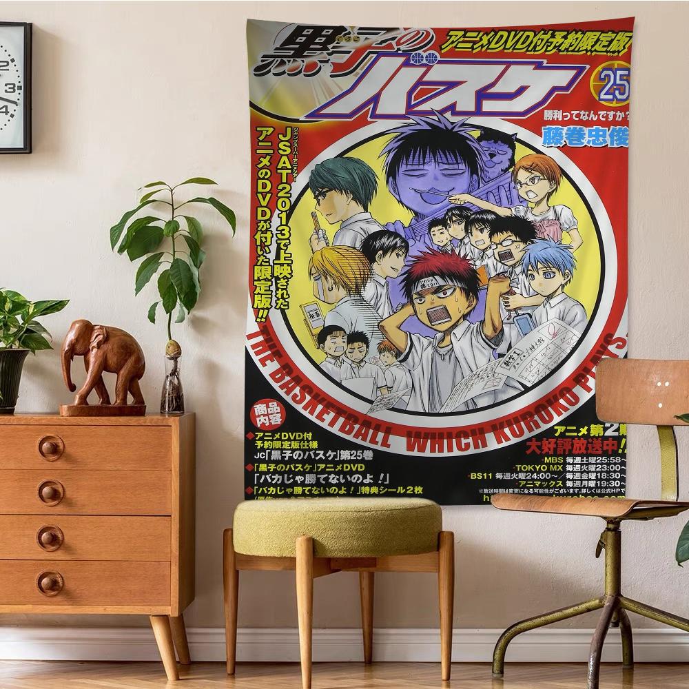 Japanischer Anime Kuroko No Basket Bedruckter Großer Wandteppich Indischer Buddha Wanddekoration Hexerei Bohemian Hippie Kunst Dekor