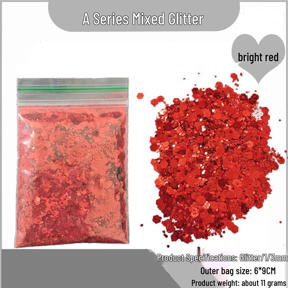 Cross-Border Nail Art Glitter Sequins 1/3MM - Basic Colors for DIY Nightclub Stage Style Resin Drip.
