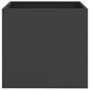 Planters 2 Pcs Black 42 X 40 X 39 Cm Steel