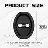 4PCS Car Door Strike Protector, Silicone Silent Door Lock Latch Guard Protective Cover, Rust Stopper Shock Absorption Pads for Cars, Universal Car