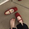 French Shoes Mary Jane Single Shoes Women's Shoes Spring New Evening Shoes Gentle Bow Ballet Shoes