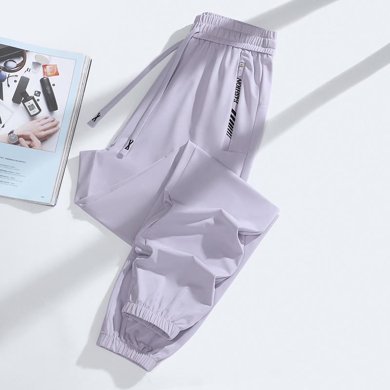 Zomerbroek van IJszijde Sneldrogend: Ademende Joggingbroeken voor Heren & Dames, Stijlvolle Dunne Casual Broeken met Koelend Effect voor Koppels.