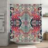 Vibrant Paisley Pattern Shower Curtain Premium Printed Fabric For Bathroom Decor