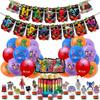 Garten Of Banban Birthday Party Decoration Set With Balloon Banner And Inserted Balloons