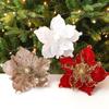 1 Stück Dreidimensionale Weihnachtsblume Golden High-End Simulation Weihnachtsbaumschmuck Blume Pailletten Flanell Dekoration