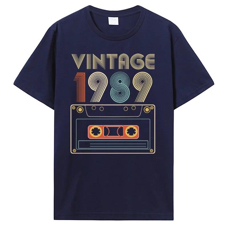 Nové Unisex tričko Vintage 1985 1986 1987 1988 1989 Tričko Dámské Tričko Unisex Bavlna Trička Hip Hop Harajuku Streetwear Unisex
