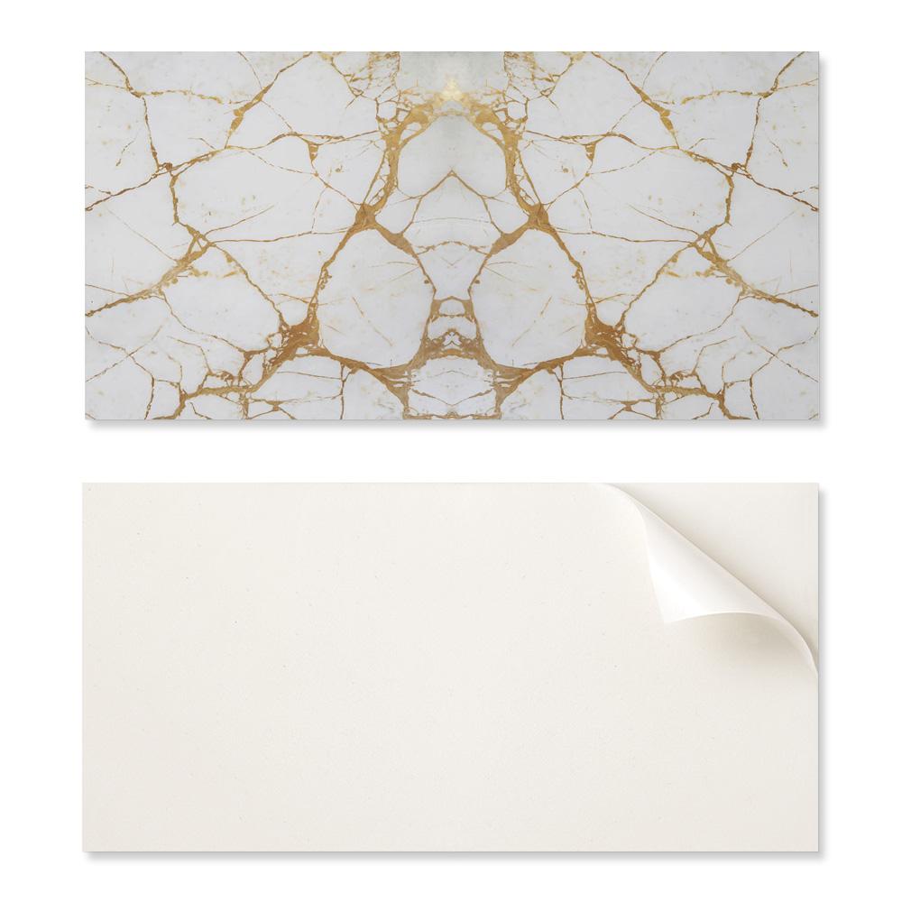 Samoprzylepny Winylowy Panel Z Nadrukiem Dekoracyjnym 120X60 Cm Elegancki Marmur Z Żyłkami