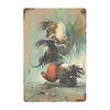 1pc, Vintage Metal Sign Chicken Stop Staring At My Cock Farmhouse Sign Chicken Coop Decor for Home, Farm & Kitchen 8x12 Inch