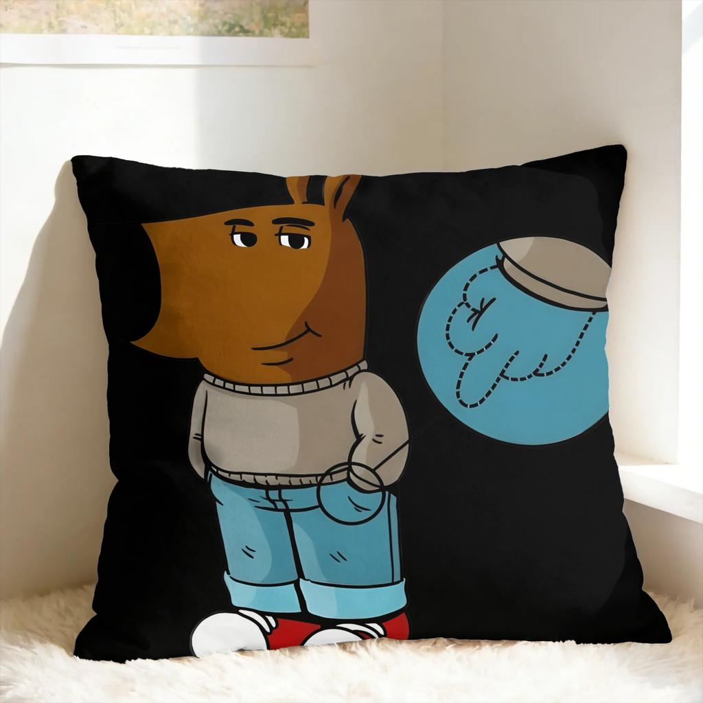 CChill GuyS Pillowcases Kawaii Pillow Case For Sofa Home Decoration Soft Pillow Cover