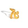 Stainless Steel Irregular Geometric Lines Ring for Women,Gold Color Opening Rings,Fashion Jewelry Gifts