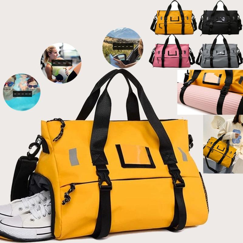 Gym Sports Bag Lightweight Potable Sport Duffel Bag Shoulder Bags Large Capacity Sports Travel Duffels Multifunction Barrel Bag Gym Fitness Holdall