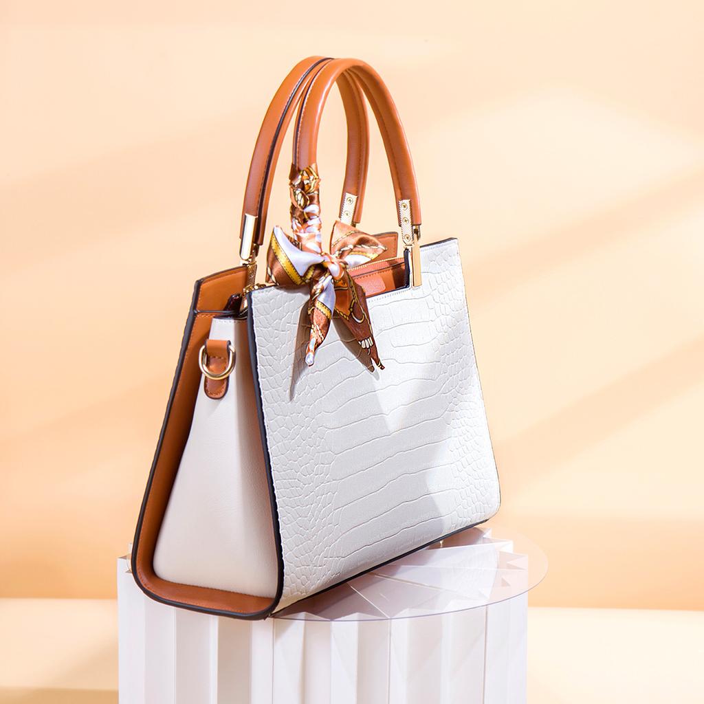 Mother'S Day Gift Women'S Bag Atmospheric Crocodile Pattern Women'S Large-Capacity Shoulder Handbag