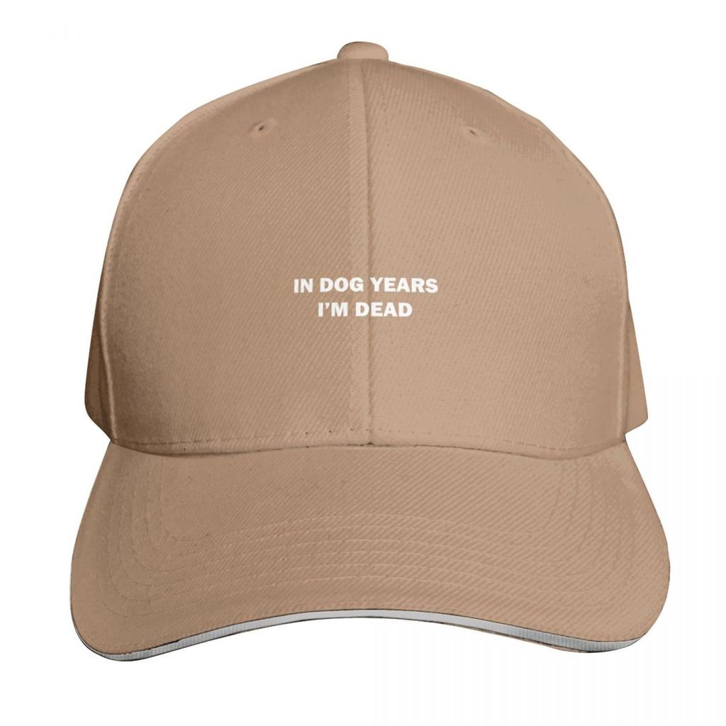 Funny In Dog Years Im Dead Baseball Cap Streetwear Hip Hop Trendy Vintage Retro Embroidered Lightweight Packable