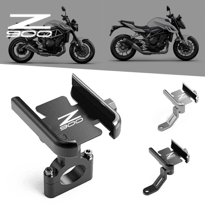 Kawasaki Z900 Z900 2017 2018 2019 2020 2025 2025 Motosiklet Cep Telefonu Tutucu GPS Navigasyon Ayna Gidon Braketi