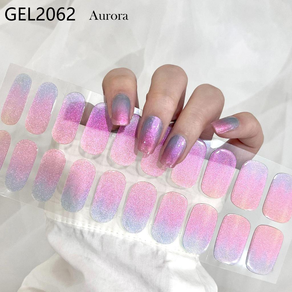 Nail Gel Stickers - No Lamp Needed, Full Coverage