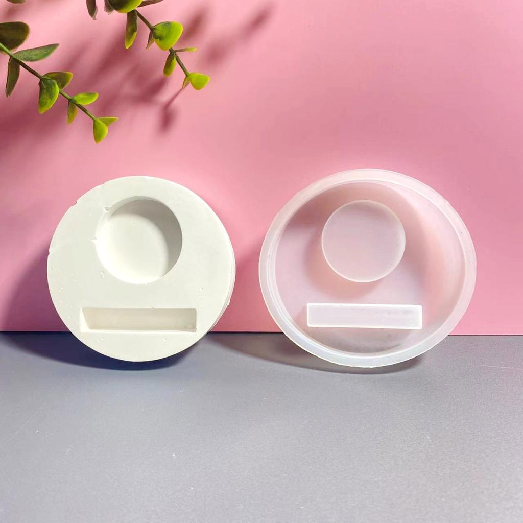 Sturdy Silicone Candlestick Holder Molds Accessory for Christmas Set of 2 Festive Craft Supplies Romance Decorations