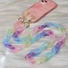 New Phone Accessory Cellphone Part Chain Anti Lost Universal Candy Rainbow Shoulder Neck Crossbody Phone Strap Case Holder Chain