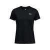 Lässiger Rundhals-Pullover Kurzarm-T-Shirt Damenoberteile Schwarz 1384231-001