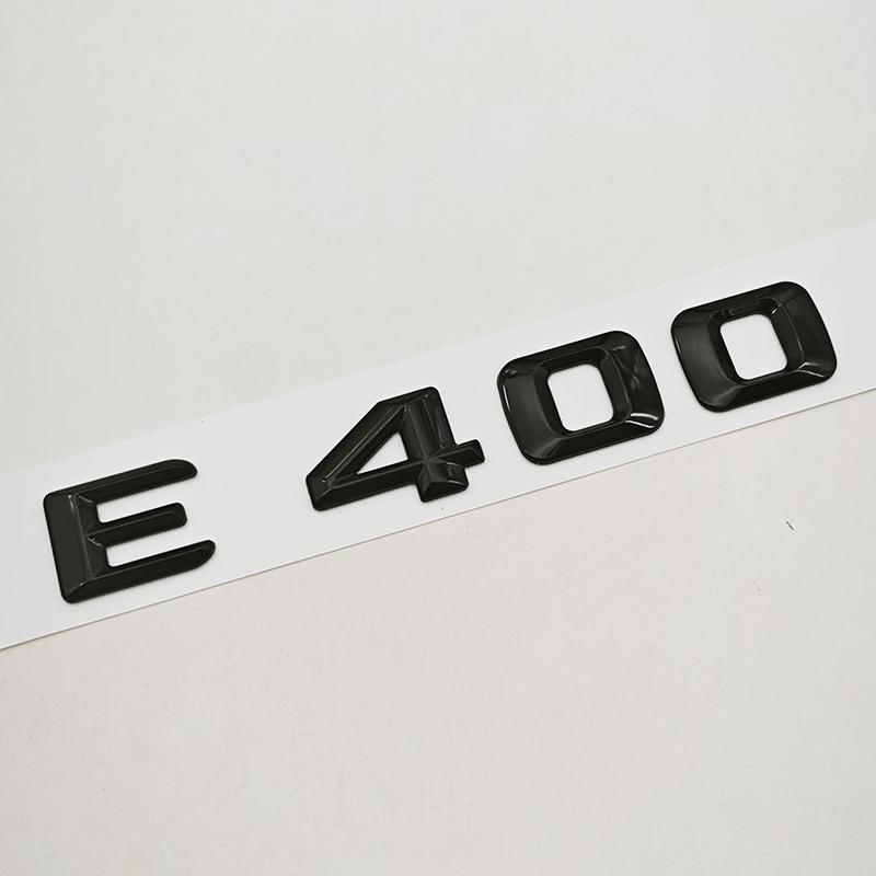 3D ABS Car Letter Logo E400 E450 4MATIC Rear Trunk Sticker Emblem For Mercedes Benz E Class E400 E450 W213 Auto Tail Accessories XV7