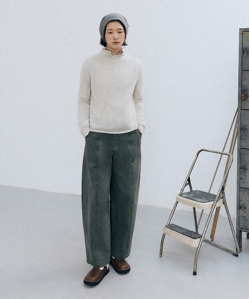 Monokeulom Dew Wholegarment Pullover (Ivory)