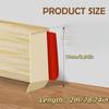 1pc 78.79inch Home Decor PVC Baseboard Molding Trim Flexible Vinyl Wall Border Sticker Waterproof Self-Adhesive Skirting Line