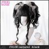 Synthetic Cosplay Wig Female Short Curly Hair Lolita Ponytail Bangs Wig Halloween Styling Wig