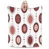 Bohemian Pattern Flannel Blanket Winter Warm Soft Throw Blanket for Kids Living Room Funny Bedspread Sofa Bed Cover