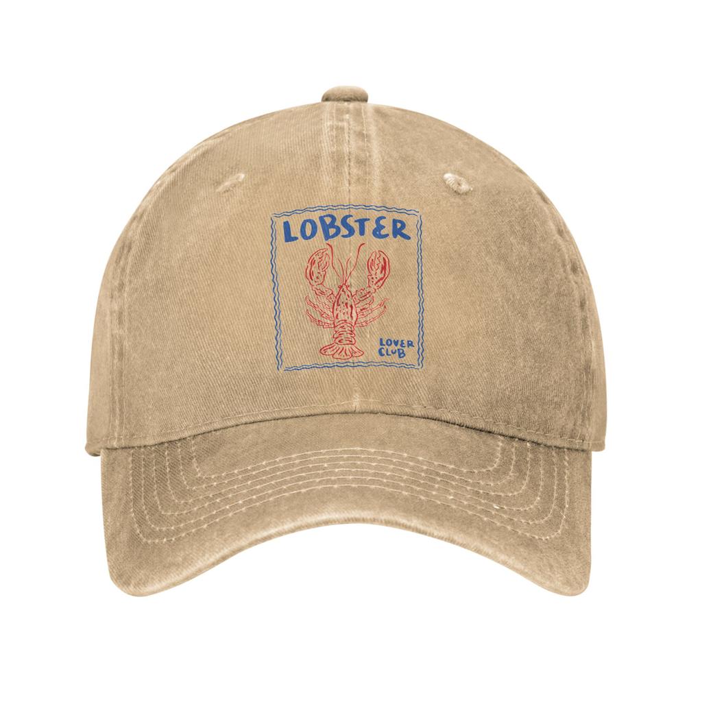 Lobster Lovers Club Unisex Baseball Caps Distressed Washed Caps Hat Vintage Outdoor All Seasons Travel Adjustable Snapback Hat