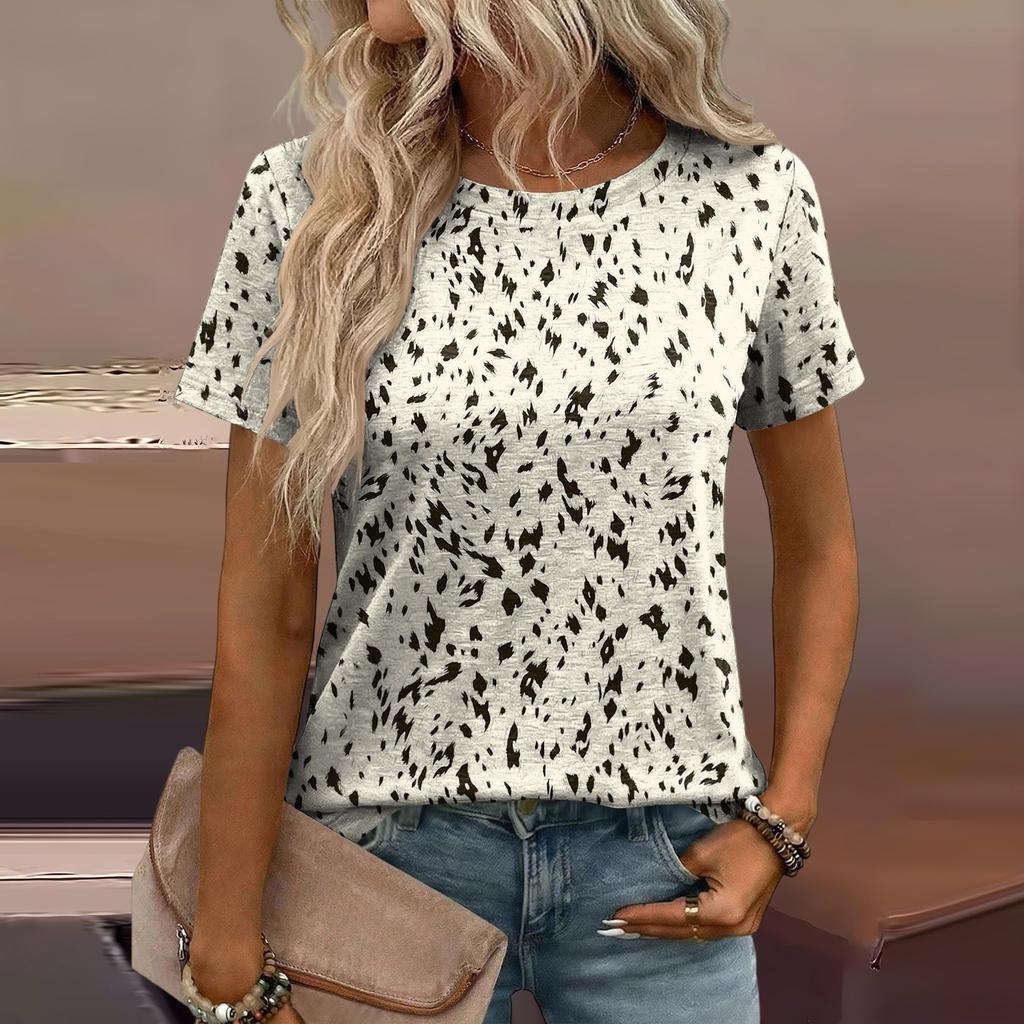 Women's Loose-Fit Fashionable Casual Printed T-Shirt